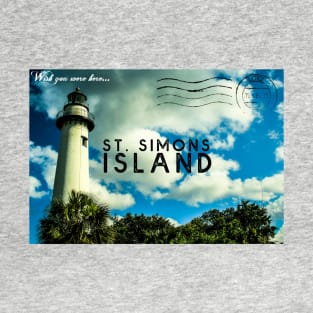 St. Simons Island Postcard (color) T-Shirt